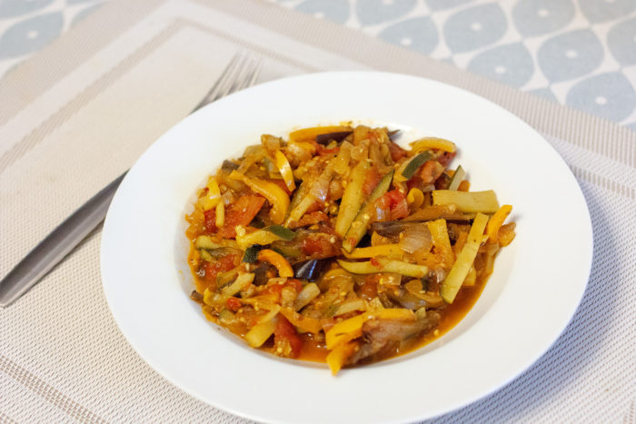 assiette de ratatouille