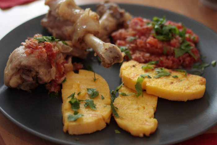 poulet sauté à la tomate