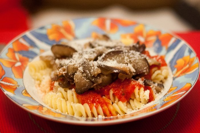 Pâtes aux aubergines
