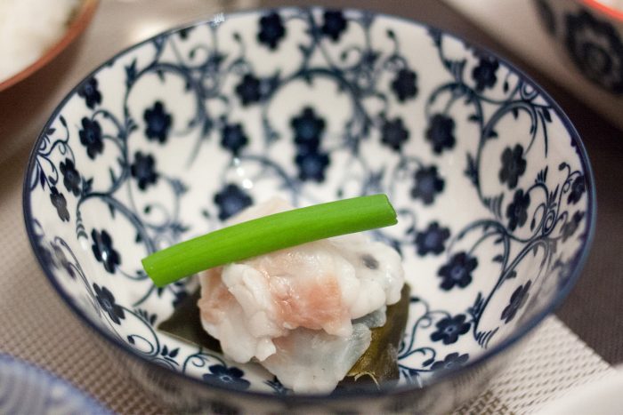 Sashimi de dorade au kombu