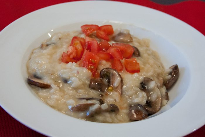 Risotto à la scamorza fumée