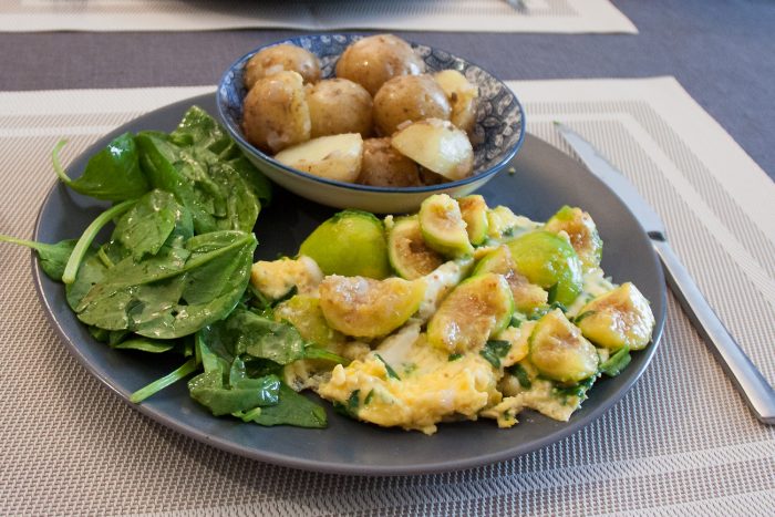 Omelette aux figues fraîches