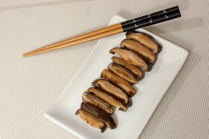 champignons shiitake mijotés