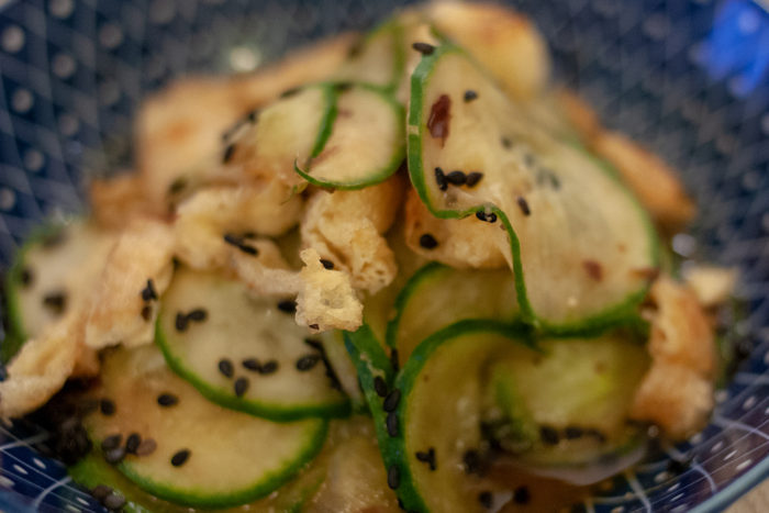 concombres vinaigrés à la japonaise