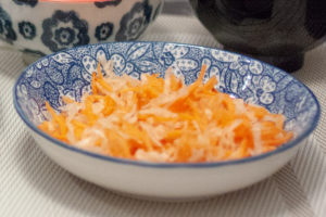 daikon et carottes en salade