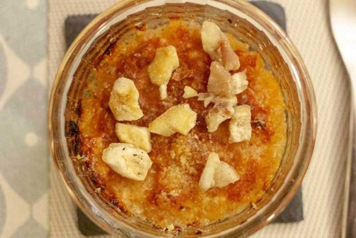 Gratin d'oignons rouges de Roscoff